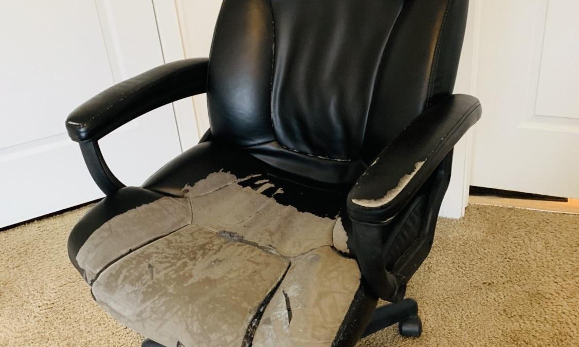 worn out office chair